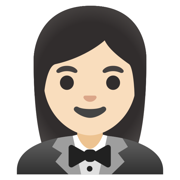 Emoji U1f935 1f3fb 200d 2640