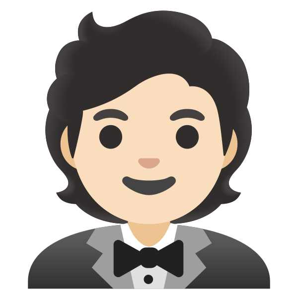 Emoji U1f935 1f3fb