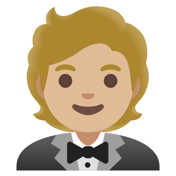 Emoji U1f935 1f3fc