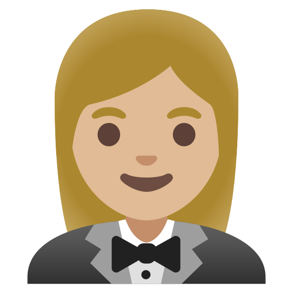 Emoji U1f935 1f3fc 200d 2640