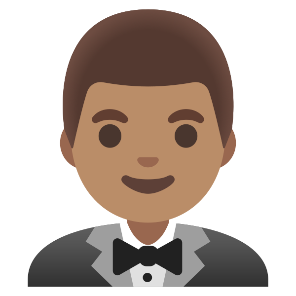 Emoji U1f935 1f3fd 200d 2642