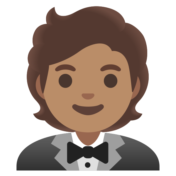 Emoji U1f935 1f3fd