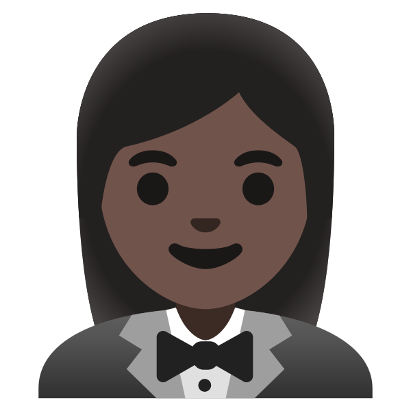 Emoji U1f935 1f3ff 200d 2640