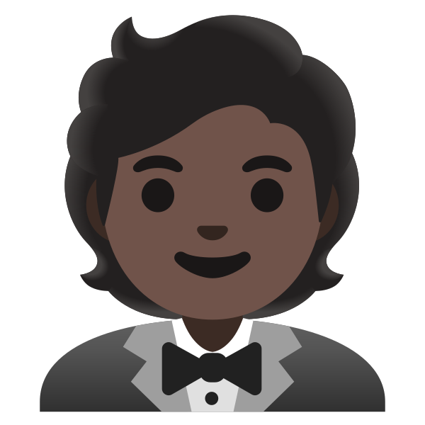 Emoji U1f935 1f3ff