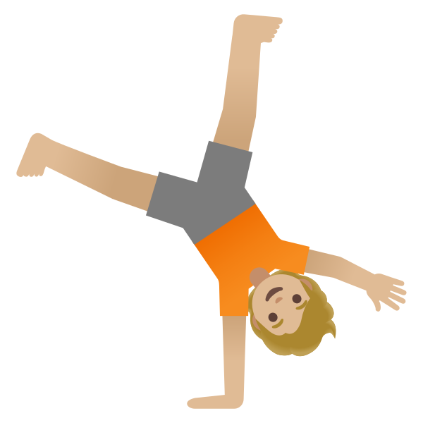 Emoji U1f938 1f3fc