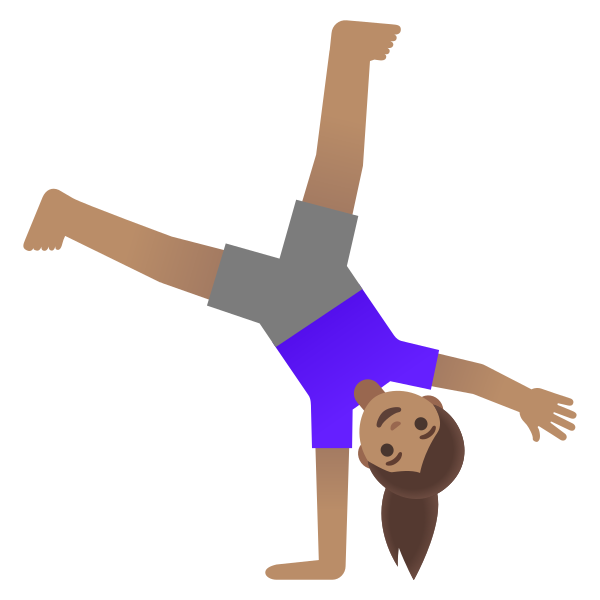 Emoji U1f938 1f3fd 200d 2640
