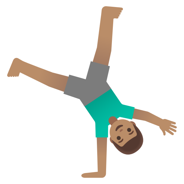 Emoji U1f938 1f3fd 200d 2642