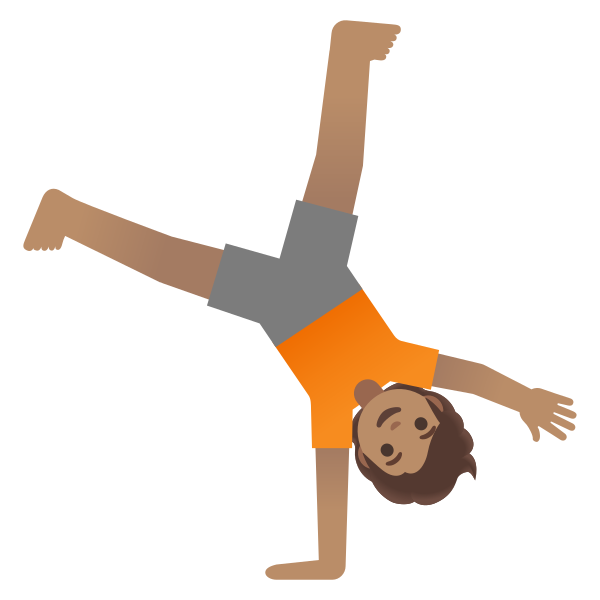 Emoji U1f938 1f3fd