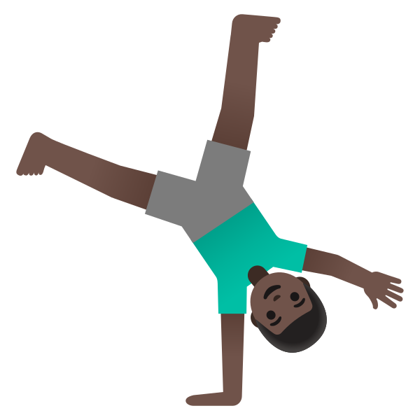 Emoji U1f938 1f3ff 200d 2642