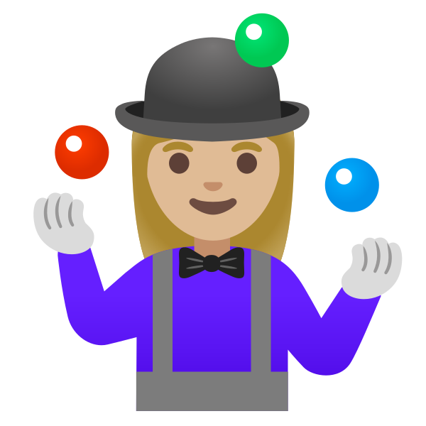 Emoji U1f939 1f3fc 200d 2640