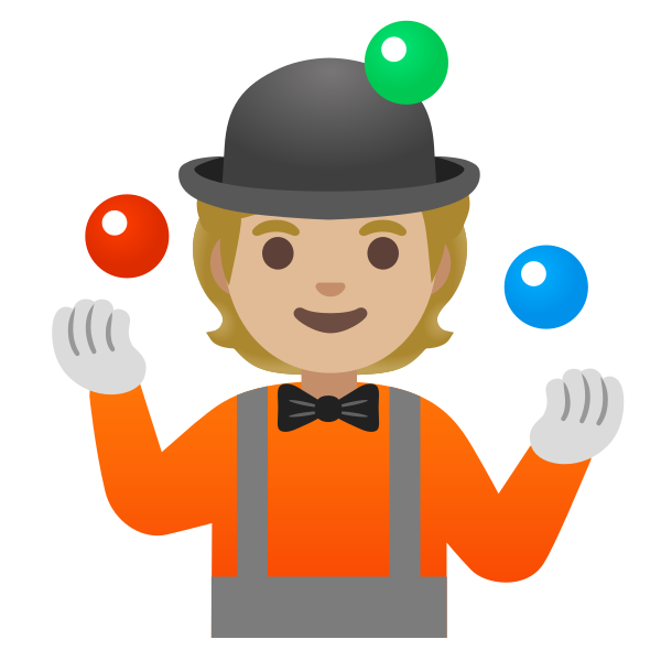 Emoji U1f939 1f3fc