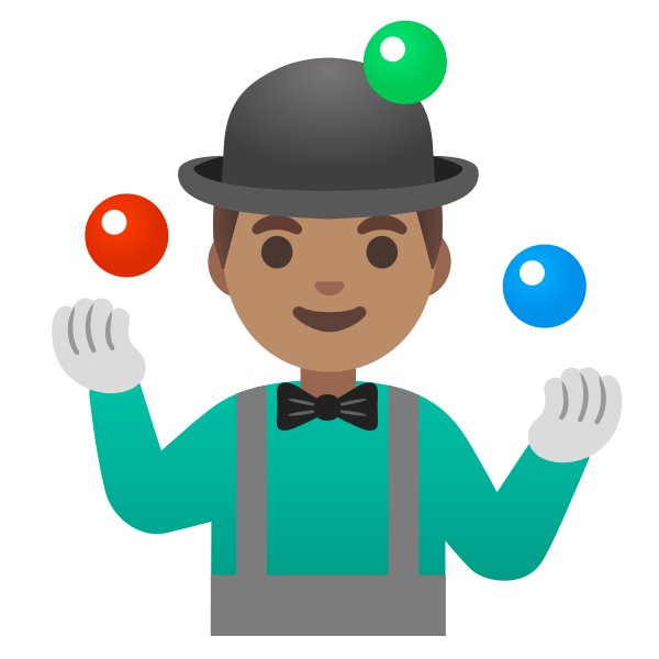Emoji U1f939 1f3fd 200d 2642