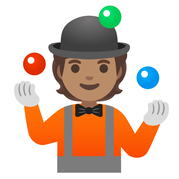 Emoji U1f939 1f3fd