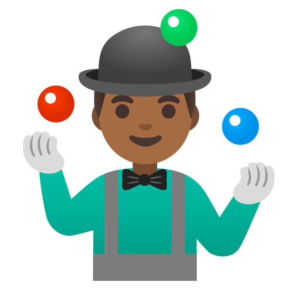 Emoji U1f939 1f3fe 200d 2642