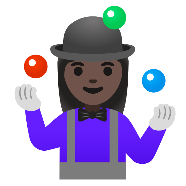 Emoji U1f939 1f3ff 200d 2640