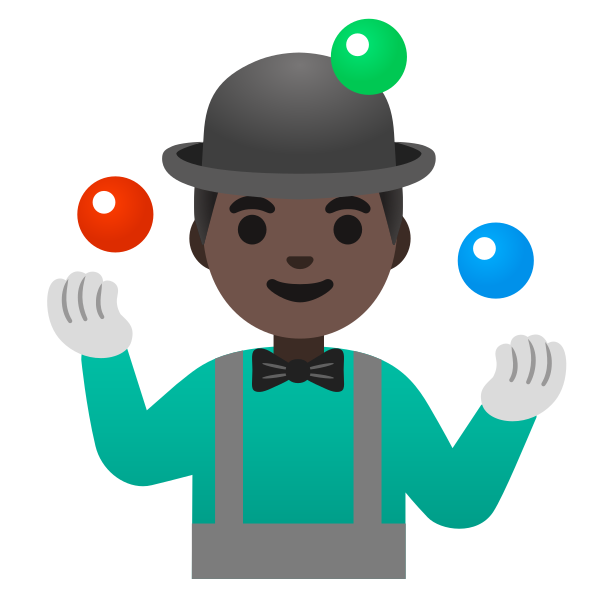 Emoji U1f939 1f3ff 200d 2642