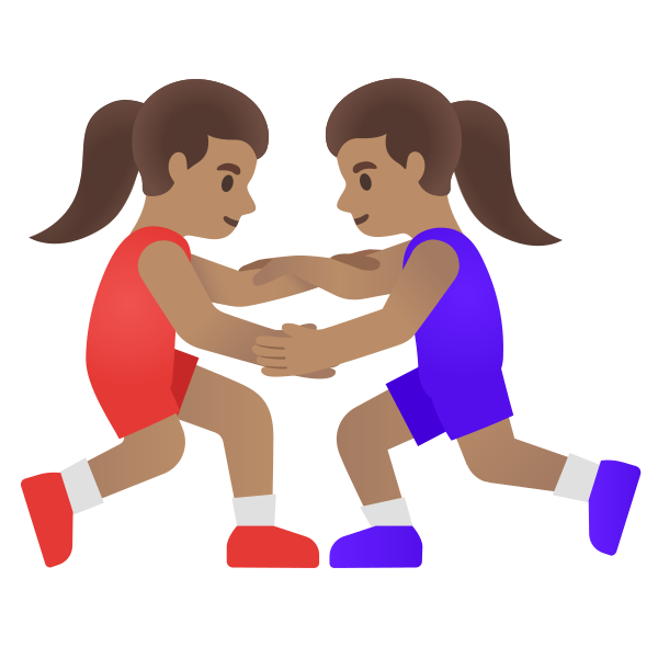 Emoji U1f93c 1f3fd 200d 2640