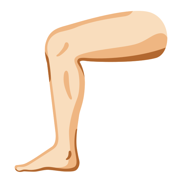 Emoji U1f9b5 1f3fb