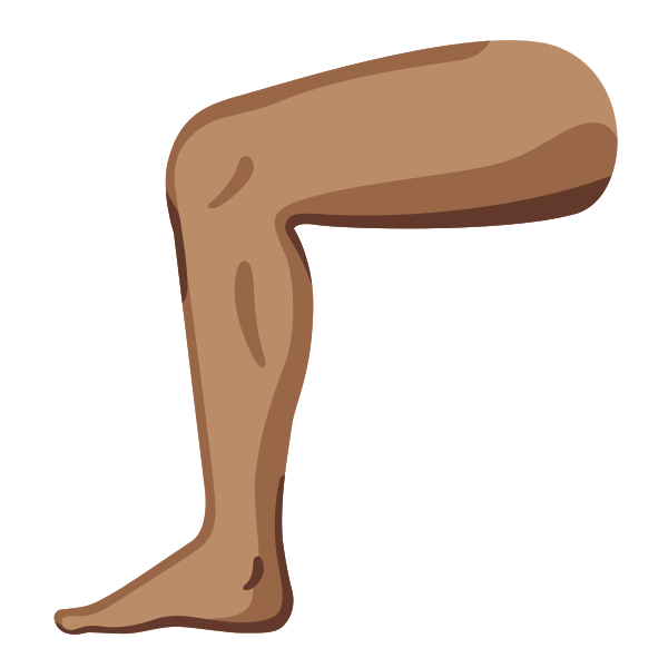 Emoji U1f9b5 1f3fd