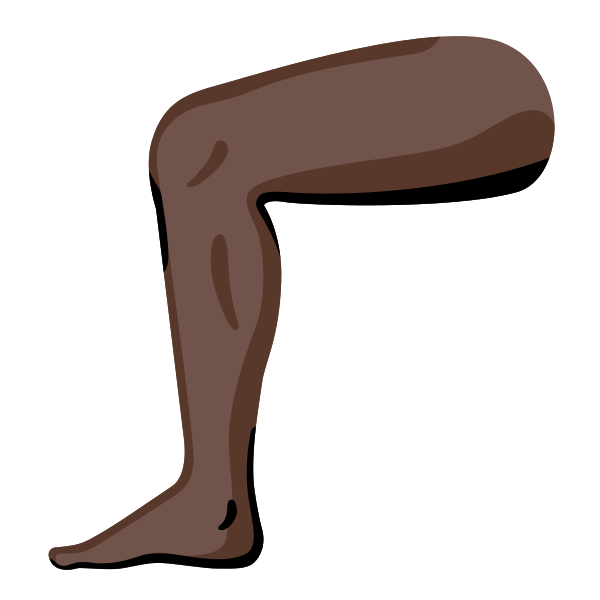 Emoji U1f9b5 1f3ff