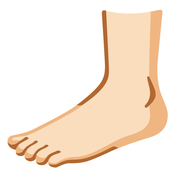 Emoji U1f9b6 1f3fb