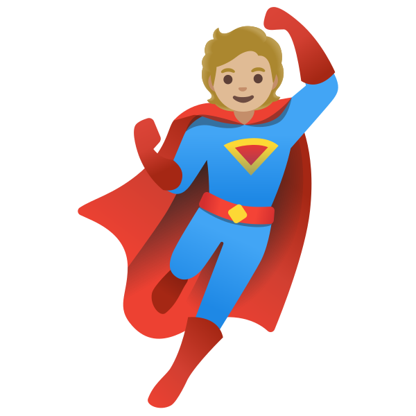 Emoji U1f9b8 1f3fc