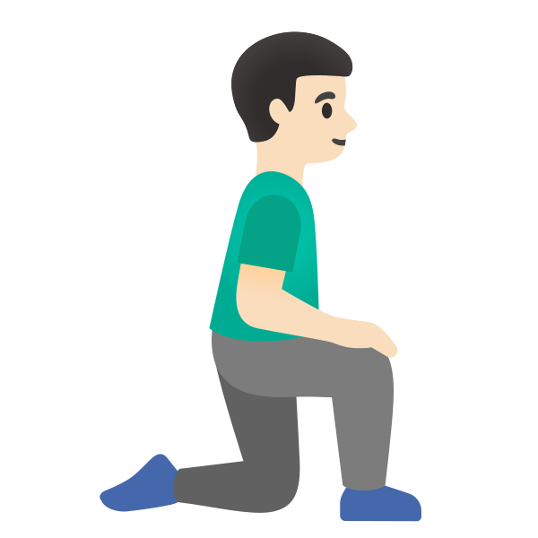 Emoji U1f9ce 1f3fb 200d 2642 200d 27a1