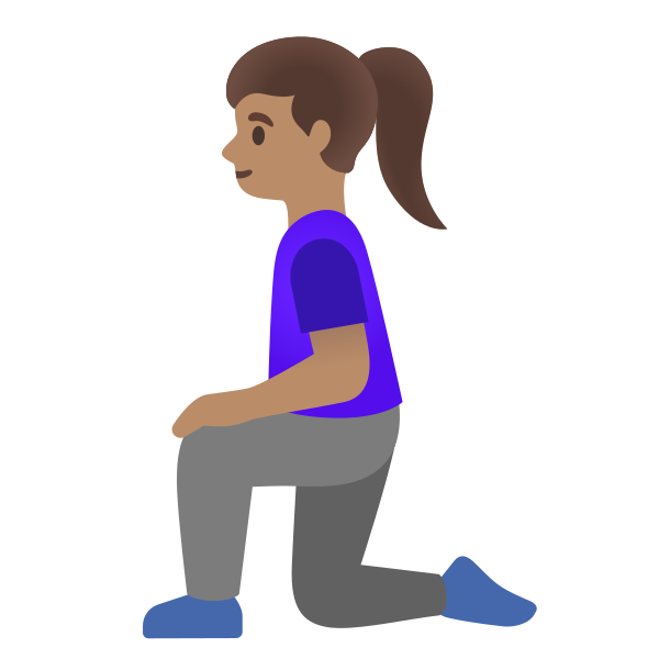 Emoji U1f9ce 1f3fd 200d 2640