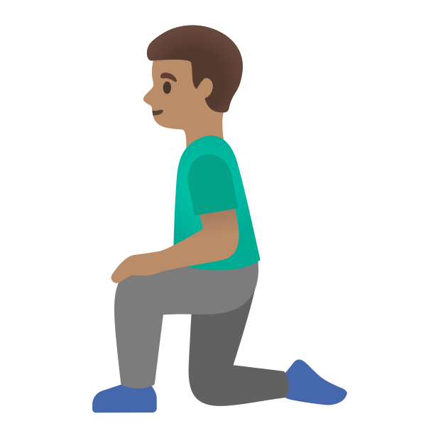 Emoji U1f9ce 1f3fd 200d 2642