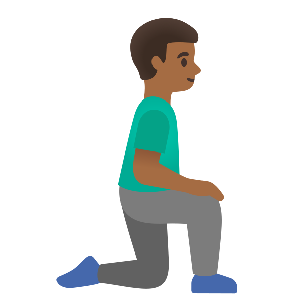 Emoji U1f9ce 1f3fe 200d 2642 200d 27a1