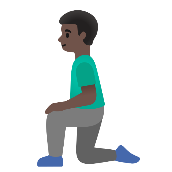 Emoji U1f9ce 1f3ff 200d 2642
