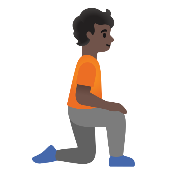 Emoji U1f9ce 1f3ff 200d 27a1