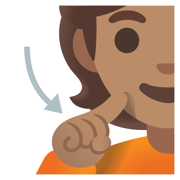 Emoji U1f9cf 1f3fd