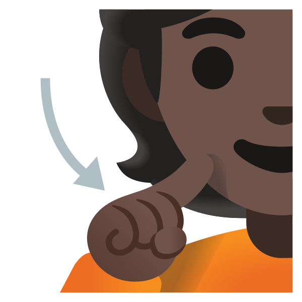 Emoji U1f9cf 1f3ff