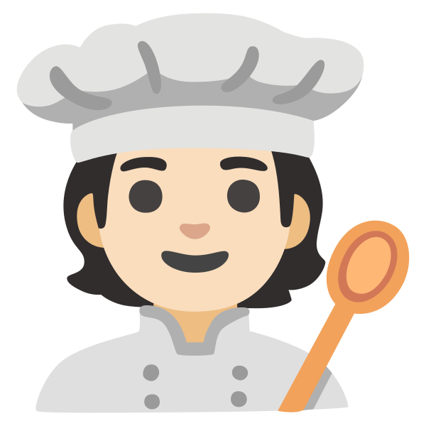 Emoji U1f9d1 1f3fb 200d 1f373