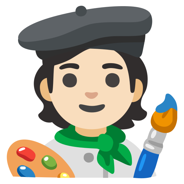 Emoji U1f9d1 1f3fb 200d 1f3a8