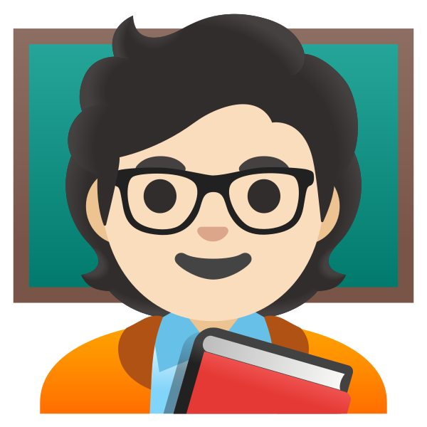Emoji U1f9d1 1f3fb 200d 1f3eb