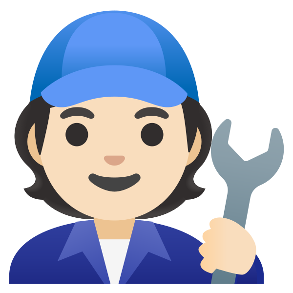 Emoji U1f9d1 1f3fb 200d 1f527