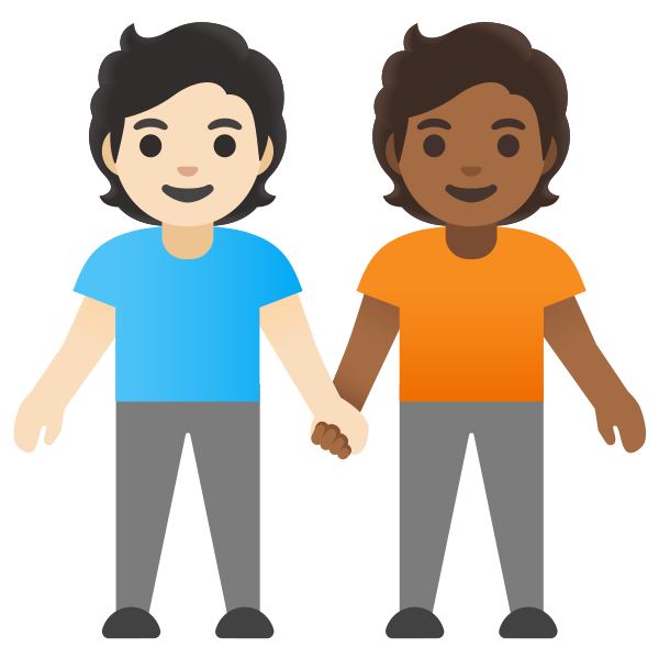 Emoji U1f9d1 1f3fb 200d 1f91d 200d 1f9d1 1f3fe