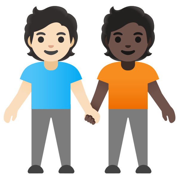 Emoji U1f9d1 1f3fb 200d 1f91d 200d 1f9d1 1f3ff