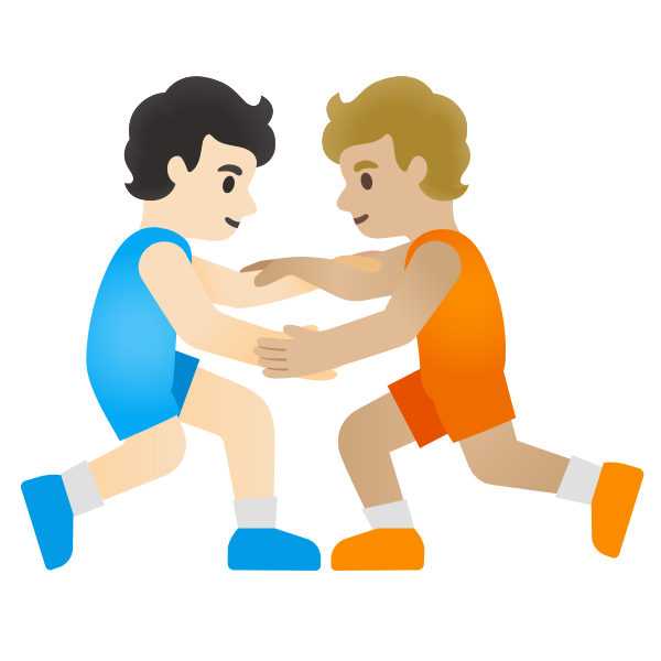 Emoji U1f9d1 1f3fb 200d 1faef 200d 1f9d1 1f3fc