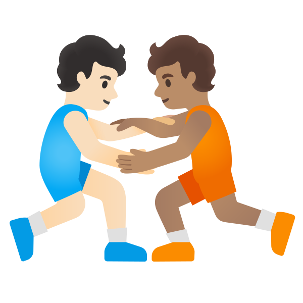 Emoji U1f9d1 1f3fb 200d 1faef 200d 1f9d1 1f3fd