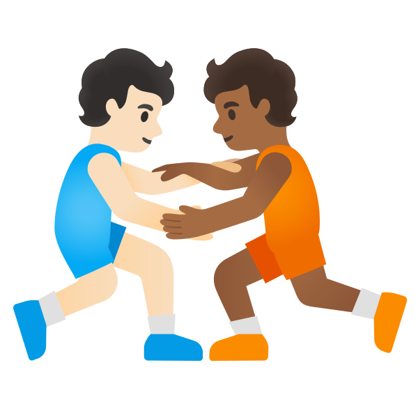 Emoji U1f9d1 1f3fb 200d 1faef 200d 1f9d1 1f3fe