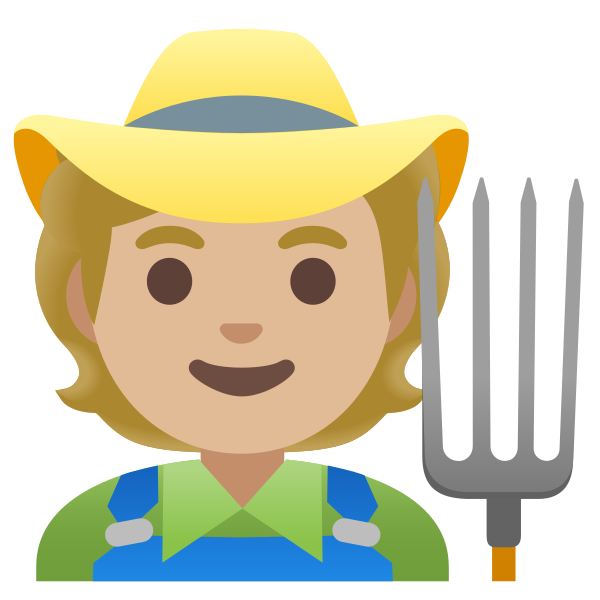 Emoji U1f9d1 1f3fc 200d 1f33e