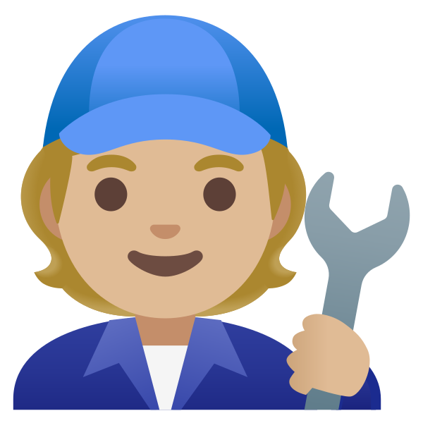 Emoji U1f9d1 1f3fc 200d 1f527