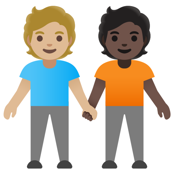 Emoji U1f9d1 1f3fc 200d 1f91d 200d 1f9d1 1f3ff