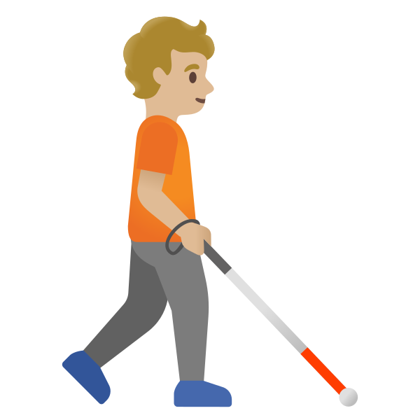 Emoji U1f9d1 1f3fc 200d 1f9af 200d 27a1