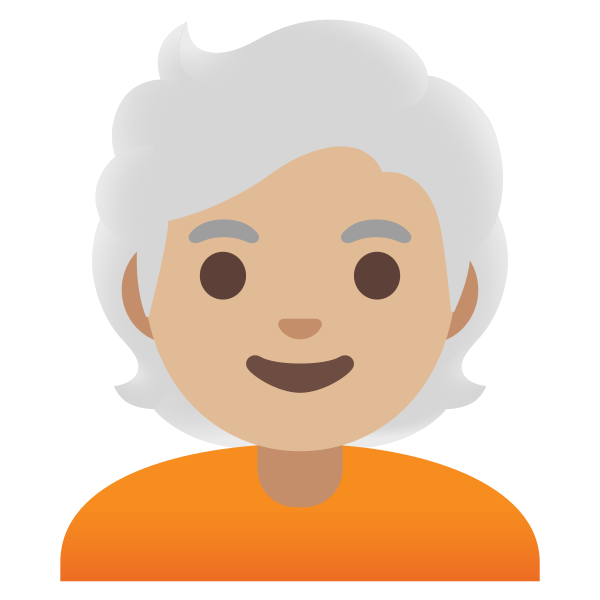 Emoji U1f9d1 1f3fc 200d 1f9b3