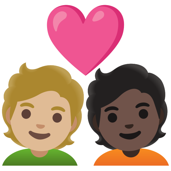 Emoji U1f9d1 1f3fc 200d 2764 200d 1f9d1 1f3ff