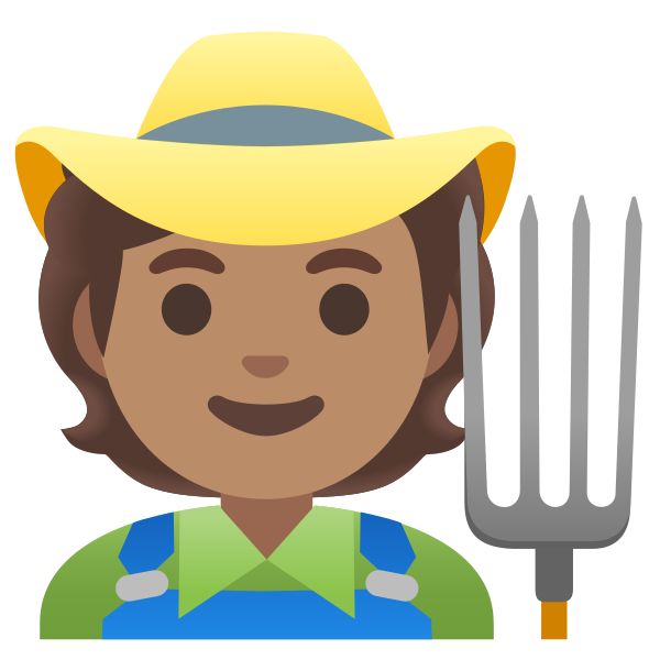 Emoji U1f9d1 1f3fd 200d 1f33e